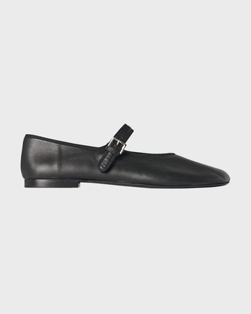 Boheme Leather Mary Jane Ballerina Flats