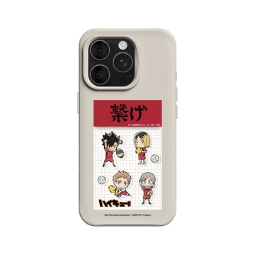 iPhone 16 Pro SolidX 貝殼灰 - 排球少年 Haikyu!! - 音駒貼紙包設計款