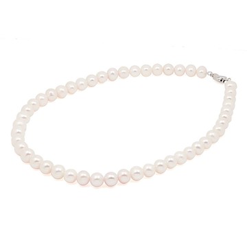 【正佳珠寶】淡水珍珠 頂級高光潤澤 8-9mm 珍珠項鍊