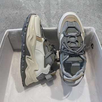 原宿風運動鞋女2021夏季新款韓版時尚休閑百搭日常網紅炸街老爹鞋