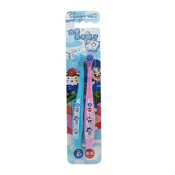 【牙齒寶寶】台灣製 P&P 乖乖聯名 乖乖刷牙兒童圓頭牙刷 2入組 (4-12歲適用)