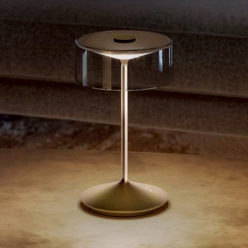 Crystal 時尚輕奢風USB充電式檯燈-星耀紅銅 單一規格