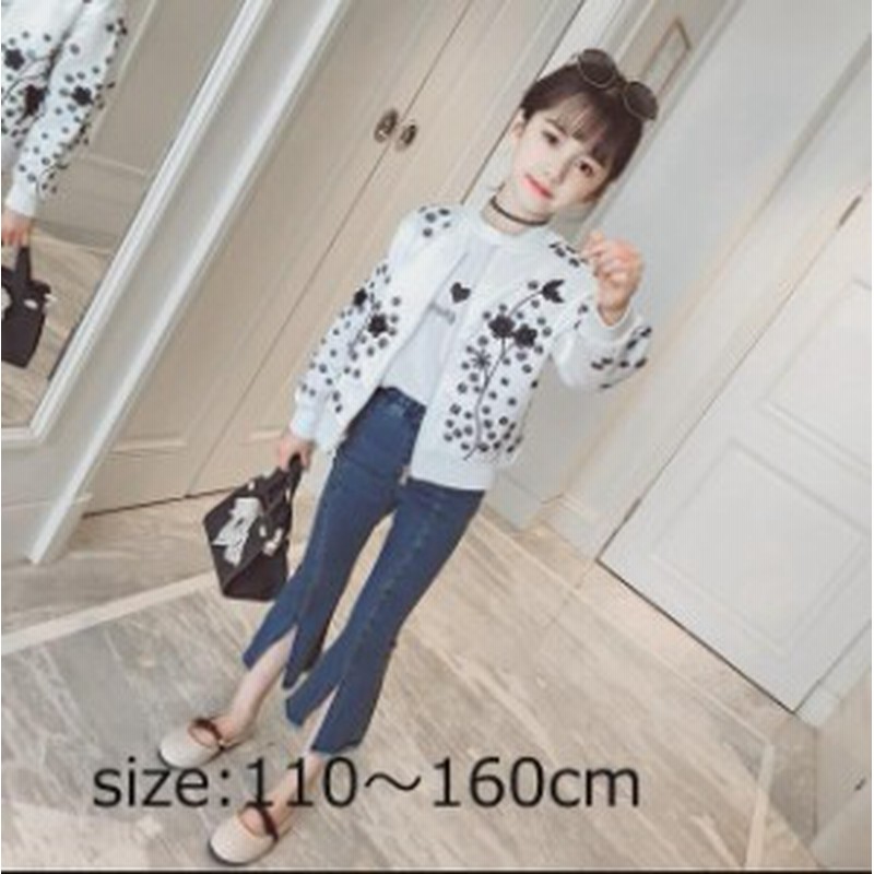 子供服 ブルゾンジャケット ブルゾン スタジャン ジャケット シンプル 花柄刺繍 女の子 キッズ 春秋 韓国ファッション 通販 Lineポイント最大1 0 Get Lineショッピング