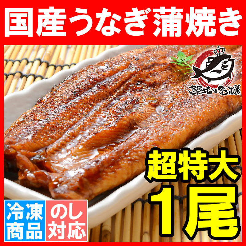 特大うなぎ蒲焼き 平均２５０ｇ前後×１尾 （国産うなぎ ウナギ 鰻）