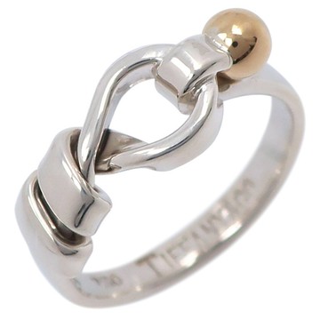 【日本直送】蒂芙尼 TIFFANY&Co. Hook & Eye 8.5號 戒指 銀 925 x 18K 黃金 約 2.6g 女性用【二手】