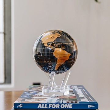 MOVA光能地球儀 黑色與金色地圖 居家擺設 送禮