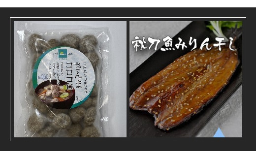 毎月2種類のお魚加工品をお届け（鮭切身・サバ・鮭ぎょうざ・サバ味噌カツ・つみれ・煮つけ・フリット・わかめ など）