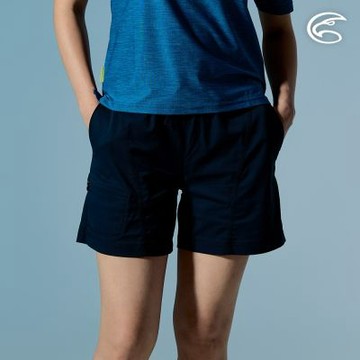 ADISI 女極輕膚快乾抗UV呼吸短褲 AP2611005 碳黑 (S-2XL)｜棉感 抗紫外線 吸濕速乾 彈性 休閒褲