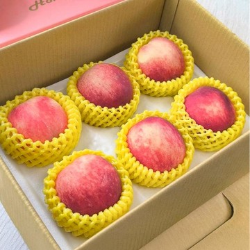WANG蔬果 美國桃仙子水蜜桃特大顆(6入禮盒_280g/顆) 空運直送 三節送禮 水果禮盒