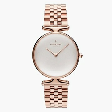 送禮首選★Nordgreen Unika優雅獨特玫瑰金米蘭錶帶腕錶32mm/UN32RG5LROXX  附提袋【全館滿額折價★APP下單點數4倍送】線上購買享_實體門市同步服務
