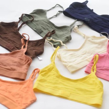 美式UO舒適抹胸內衣超薄聚攏吊帶無鋼圈女背心式文胸夏性感打底衣