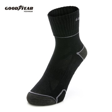 GOODYEAR 男女款石墨烯機能襪-黑色 / GACS33010