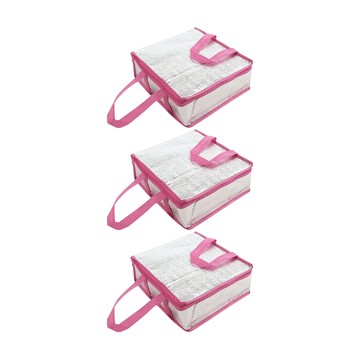 披薩保溫袋 12吋  粉色  35 x 35 x 10cm  3個