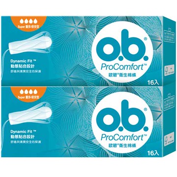 歐碧 衛生棉條 量多夜安型 32入