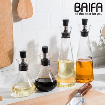 歐式防側漏不銹鋼玻璃油壺家用廚房油罐調料瓶醬油瓶醋瓶廚房用品