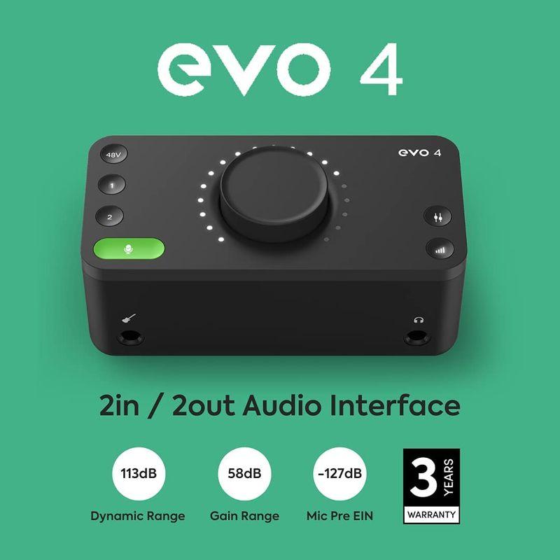 audient 「EVO Start Recording Bundle」 オーディオ・インターフェース コンデンサーマイク ヘッドフォン バ