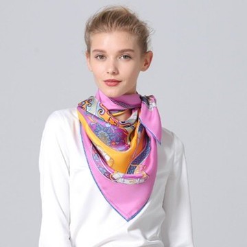 絲巾桑蠶絲圍巾-復古時尚精美流行女配件4色73hx29【獨家進口】【米蘭精品】