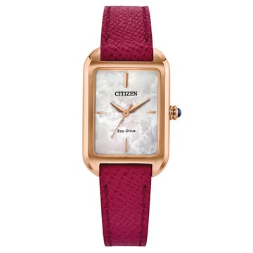 CITIZEN LADYS 光動能 日系簡約 方形女錶 手錶 送禮 禮物 推薦 EM1193-08D