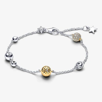 【PANDORA】雙色璀璨太陽系手鏈