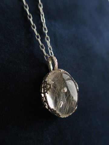 SV Anatase in Quartz Necklace