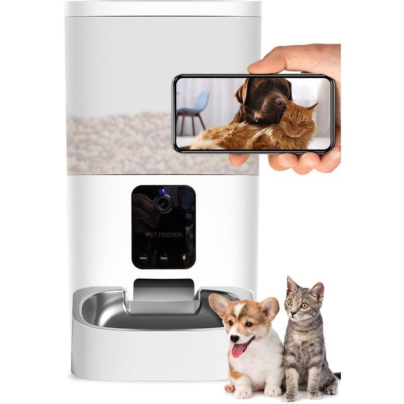 1点限定⭐️大特価⭐️自動給餌器 えさやり 犬 猫 6L 大容量 Wi-Fi 超