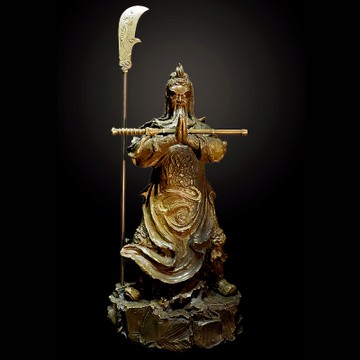 子問老師 限量原作銅雕~護法擎 伽藍菩薩(關公)