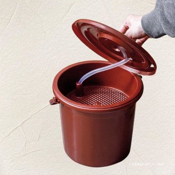 茶水廢水桶茶水分離桶茶渣桶垃圾帶蓋水桶茶桌茶具茶臺家用茶水桶