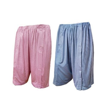 【海夫健康生活館】RH-HEF 居家照護 全開式臥床五分褲 魔鬼氈-春夏款 (ZHCN2336)