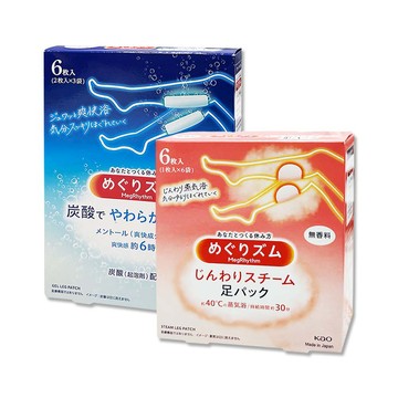 KAO 日本Megrhythm美舒律腿足舒緩貼片(2款可選)6片/盒(拋棄式獨立包)