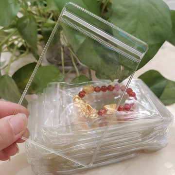 臺灣出🔥環保袋首飾珠寶袋手串文玩佛珠收納自封袋透明加厚密封拉鍊袋子