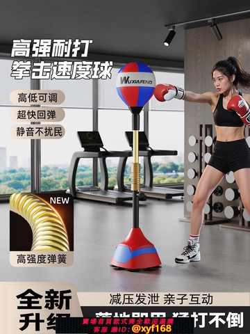 {可打統編 保固一年}武俠風拳擊反應球家用成人兒童立式沙袋專業速度球躲閃訓練器靶