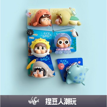 【台灣現貨＆預購】官方正品 Popmart 泡泡瑪特 哭娃 CRYBABY淚流成海系列冰箱貼 公仔禮物情人節