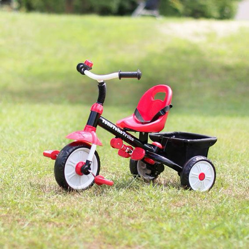 トコトコトライク 三輪車 レッド TokoTokoTrike キャノピー 子供