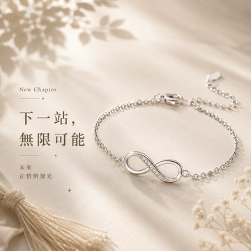 快速出貨【OCTOBER 16Th】時尚簡約無限8手鍊 客製化 情人禮 CRY1348 開運 生日禮物 閨蜜禮物 情人節禮物 女友禮物 交換禮物 純銀手鍊 客製化禮物 NOV14