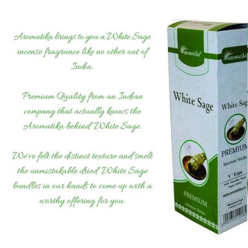 [綺異館]印度香 AROMATIKA白鼠尾草 除障 療癒 淨化 20入/管 買 10送 1 white sage