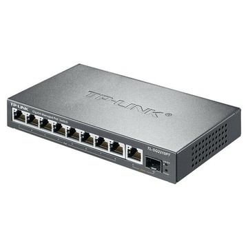 【快速出貨】 免運 網絡交換機 TP-LINK10口全千兆云管理PoE交換機9口TL-SG2210PT企業監控用120W~優樂悅