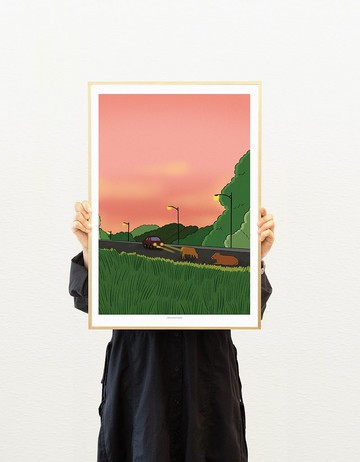 日落兜風海報 (A3/A4)