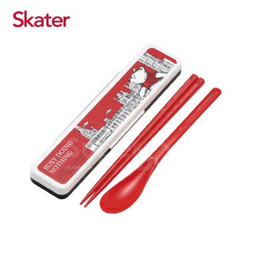 Skater湯匙筷子組(附盒) 小熊維尼London