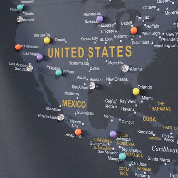 UMade 訂製地圖專用 彩色水晶磁鐵地標扣 (50顆)