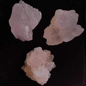 【土桑展精選寶物】巴西天然粉晶簇0226-19（3個一組）