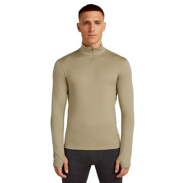 【紐西蘭Icebreaker】男 ACE MerinoFine™ 細緻羊毛半開襟長袖上衣 (17.5微米)-200