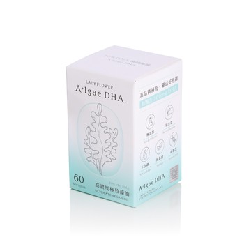 Lady Flower 70% DHA 極致藻油 VivoMega 素食軟膠囊300mg(60粒/盒)