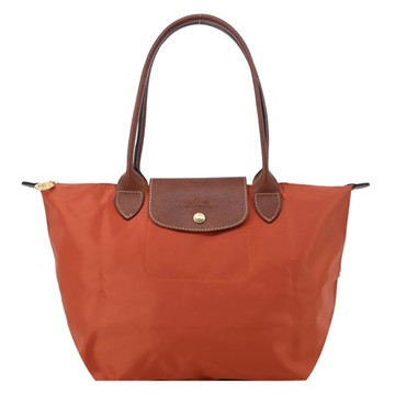 LONGCHAMP LE PLIAGE系列肩背水餃包(中/磚紅)2605-089-P97