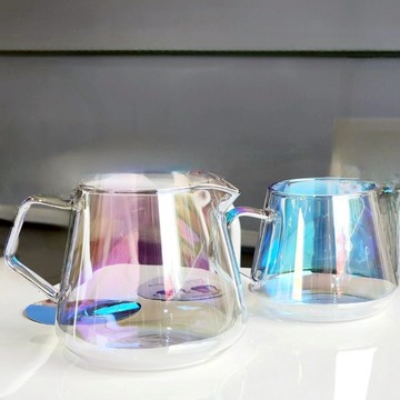 【歐客佬】AKIRAKOKI TCG 彩虹鍍鈦玻璃壺 活化水質、醇化品感、咖啡、泡茶