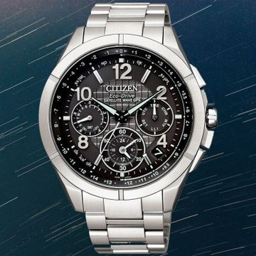 CITIZEN星辰 商務旗艦GPS衛星對時鈦金屬光動能男錶-CC9070-56H-43.5mm