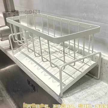 廚房置物架 廚房瀝水架 廚房收納架 水槽收納架 肥皂架吉百居廚房置物架水槽抹布瀝水架龍頭水池洗碗潔精鋼絲球收納神器水槽架