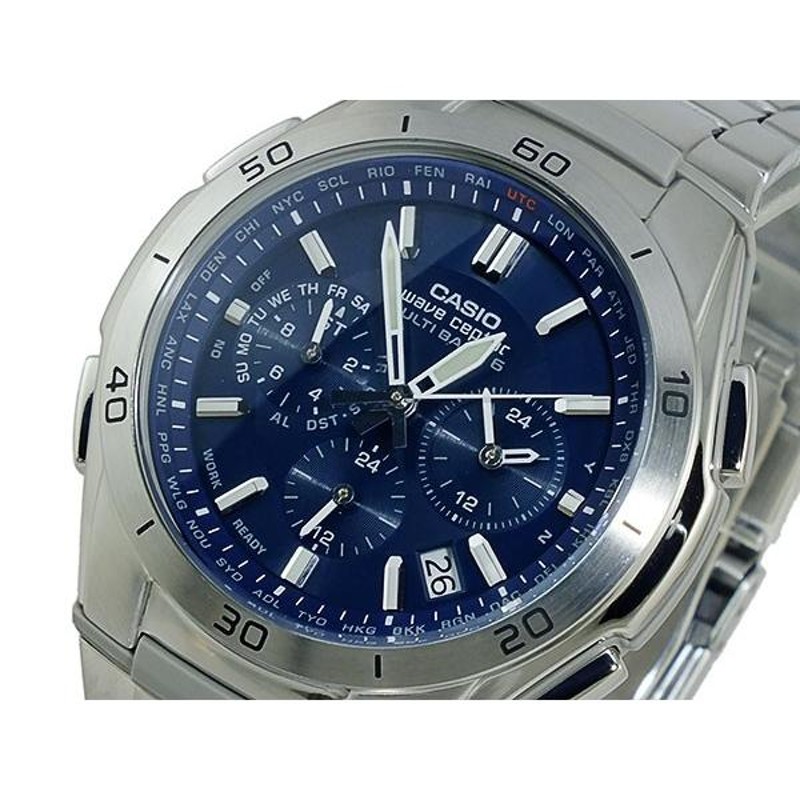 腕時計(アナログ)カシオ CASIO ウェーブセプター 電波 ソーラー 腕時計 WVQ-M410DE ...