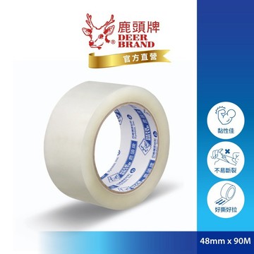 【阿翔小舖】『 四維精密』鹿頭牌  超長米數OPP透明封箱膠帶 48mmX90Y PPJ7S 單顆