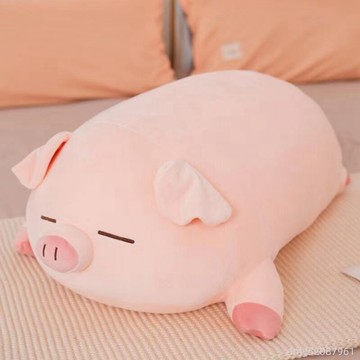 【台灣-出貨】🚀 可愛豬公仔抱枕女孩睡覺毛絨玩具豬玩偶兒童超可愛女孩生日禮物