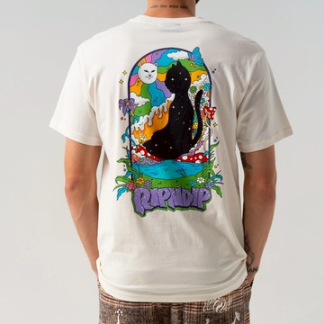 RIPNDIP JERM OASIS TEE 米白色 短袖T恤 中指貓 台灣總代理-ALL